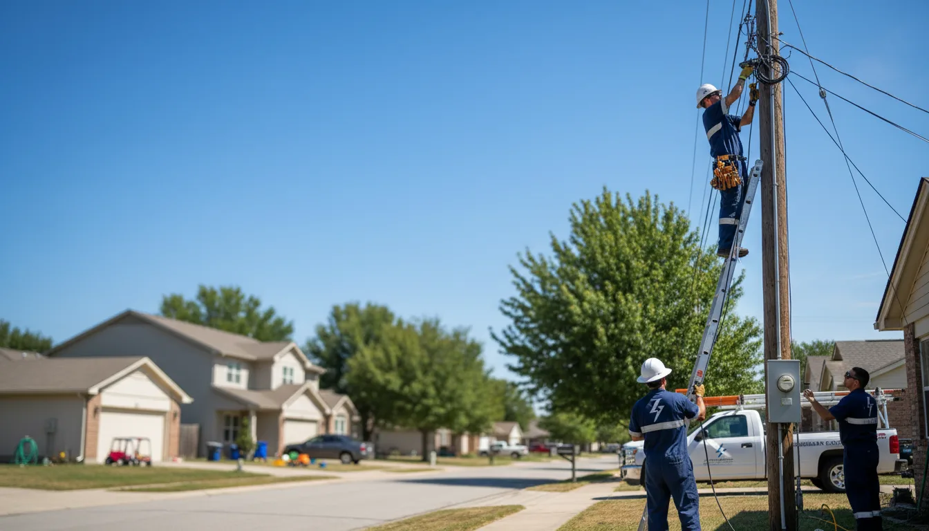 Residential electrician providing installation services in Coon Rapids, IA